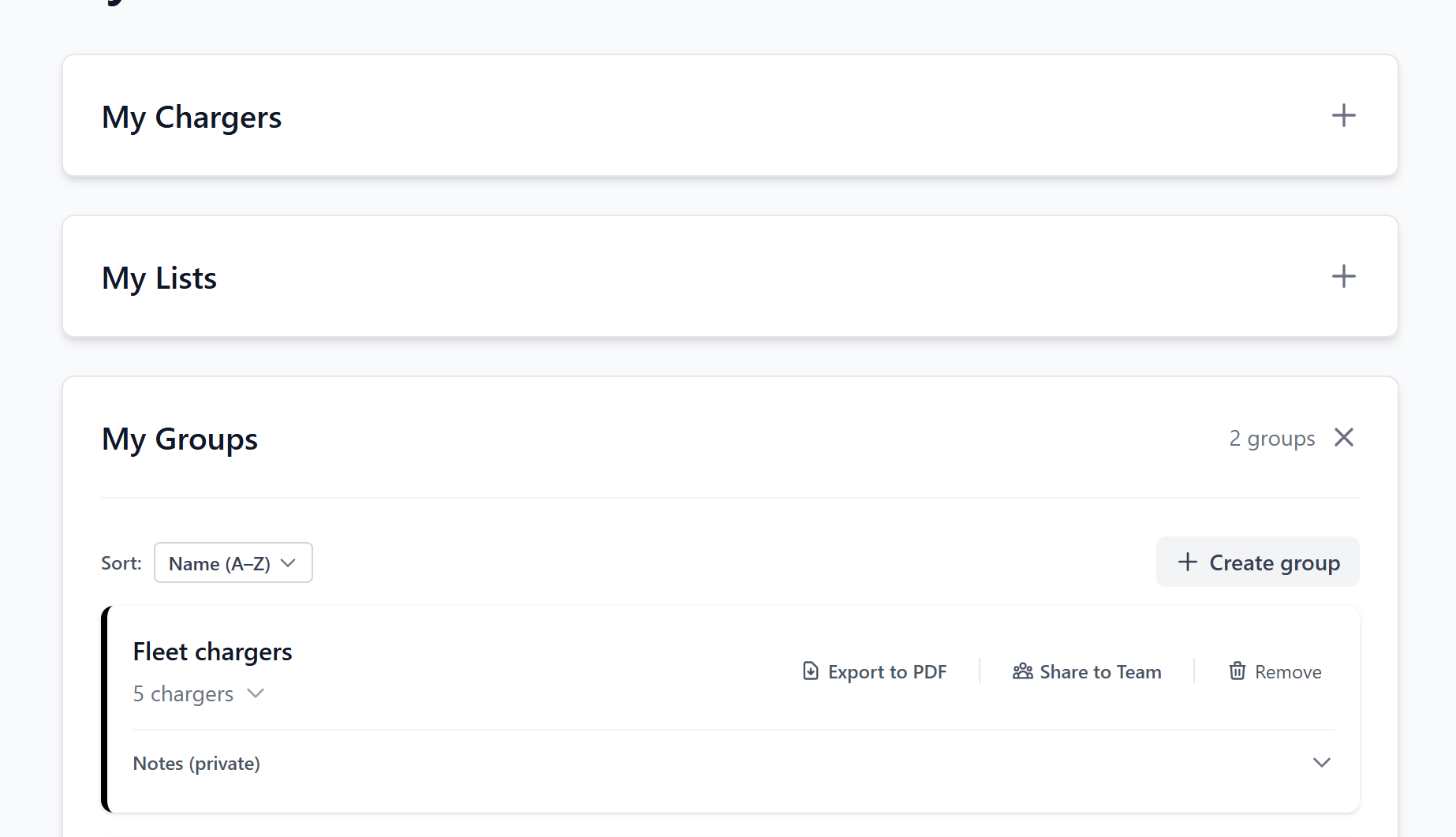 Product Q&A section showing questions and answers about EV chargers